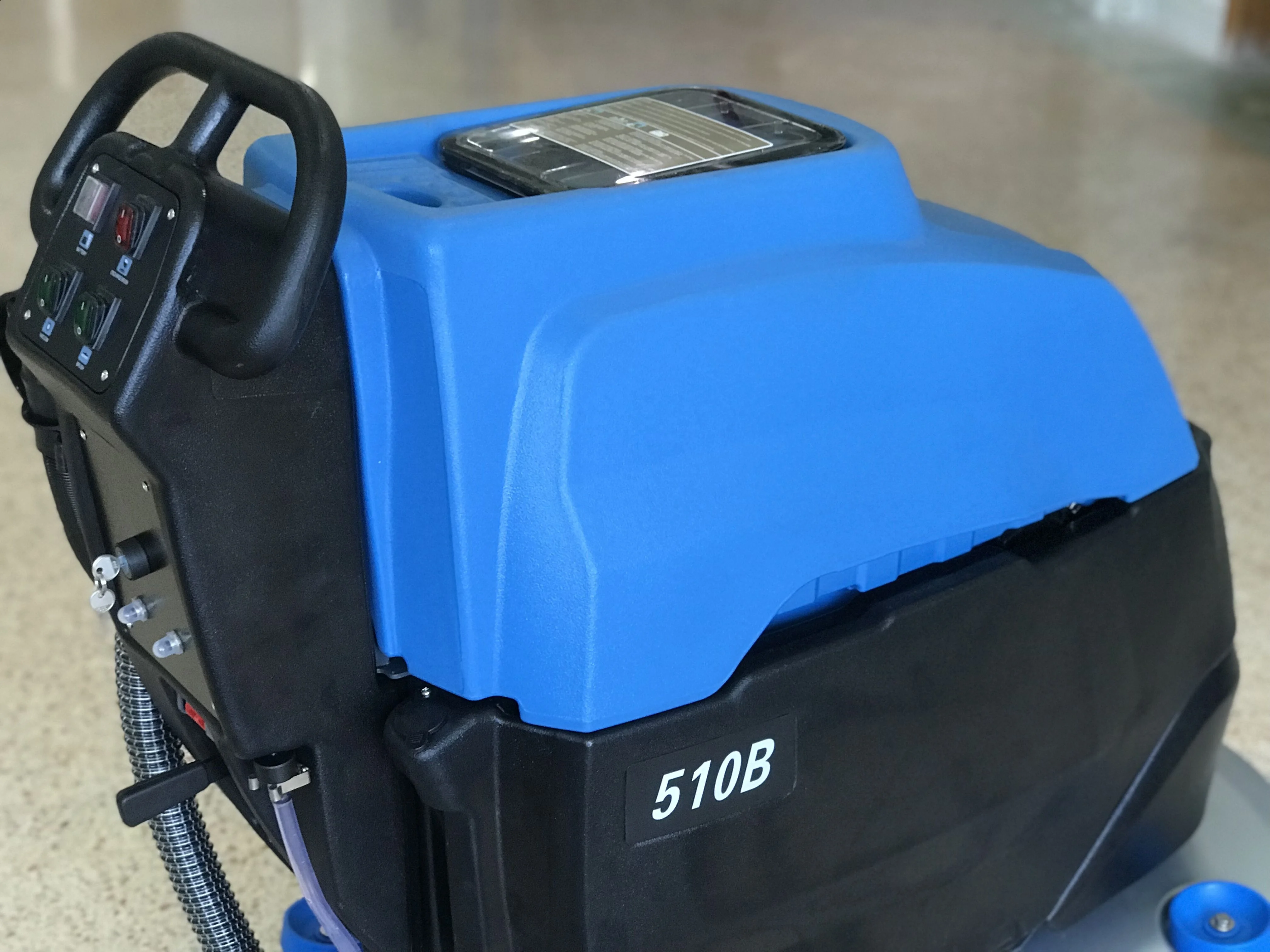 
MLEE510B Station Rechargeable Cordless Scrubber Sweeper Hand Push Floor Washing Machine 