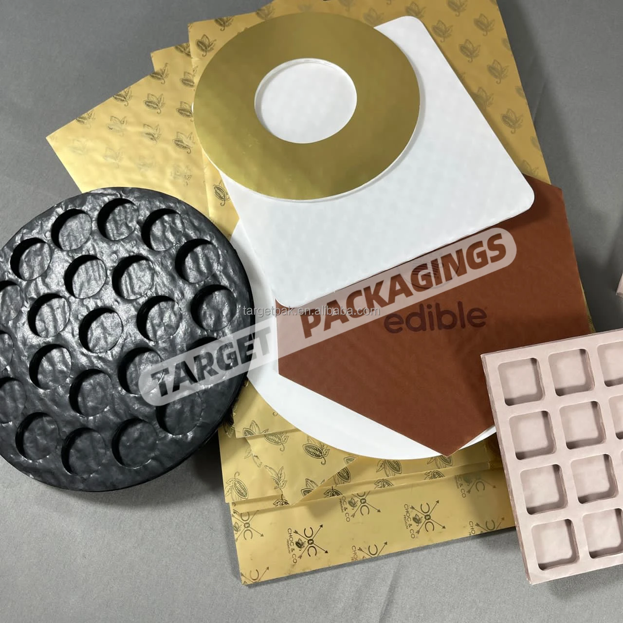 Custom Cheap 3 5 7 Layers Food Grade Grease Resistant Thickness Candy Chocolate Protection Cushion Pad For Chocolate Box