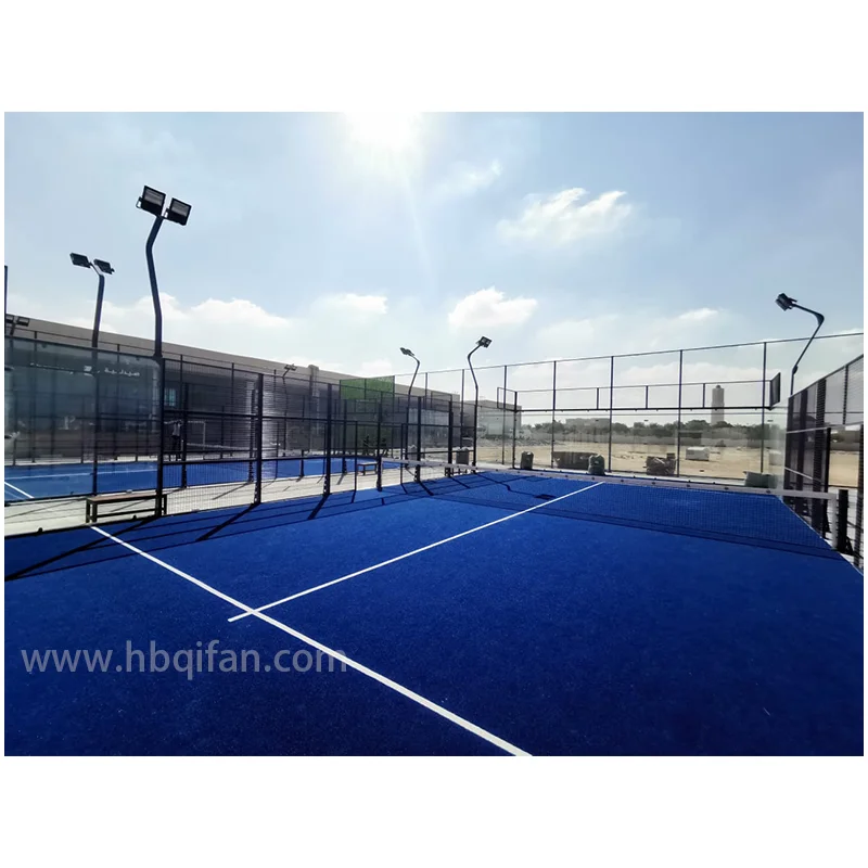 2024 Standard WPT Padel Outdoor Super Panoramic Paddle Tennis Court Supplier Pistas De Padel