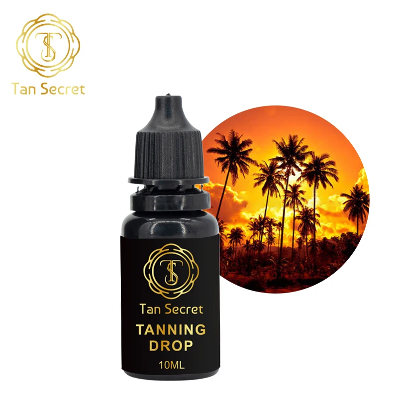 Hot sale UK popular Sun Kissed Skin Self Tanner Label the custom Tanned Oral spray Tanning drops factory price