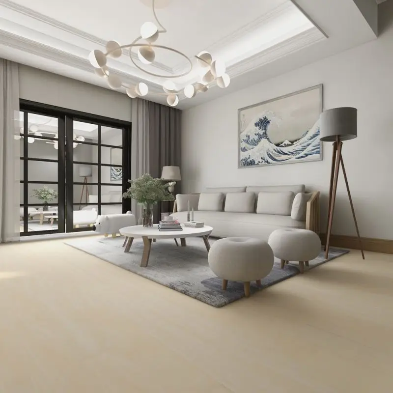 Plastic flooring indoor waterproof stickers self adhesive marble locking pvc vinyl tile