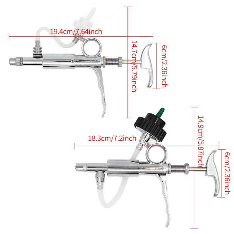 Automatic Animal Husbandry Continuous Syringe Veterinary Equipment With Bottle Inoculation Automatic Syringe For Poultry Animal
