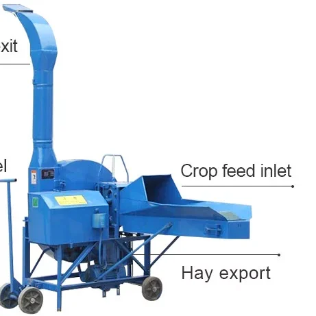 mini chaff cutter for chopping grass corn stalk rice straw branches