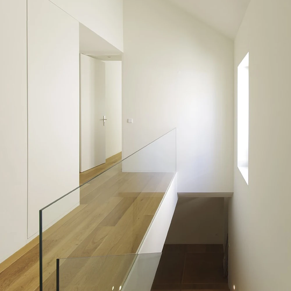 Exterior Glass Railings, Glass Balcony Guardrails Stair Railing Pillars Guardrail For Balcony Using