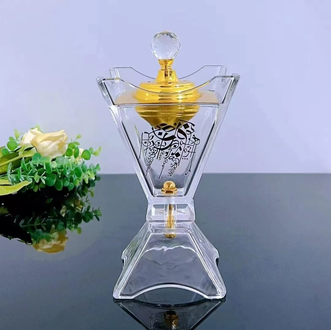 Beautiful resin lucency ornaments Bakhoor burner Arab holiday gift incense burner