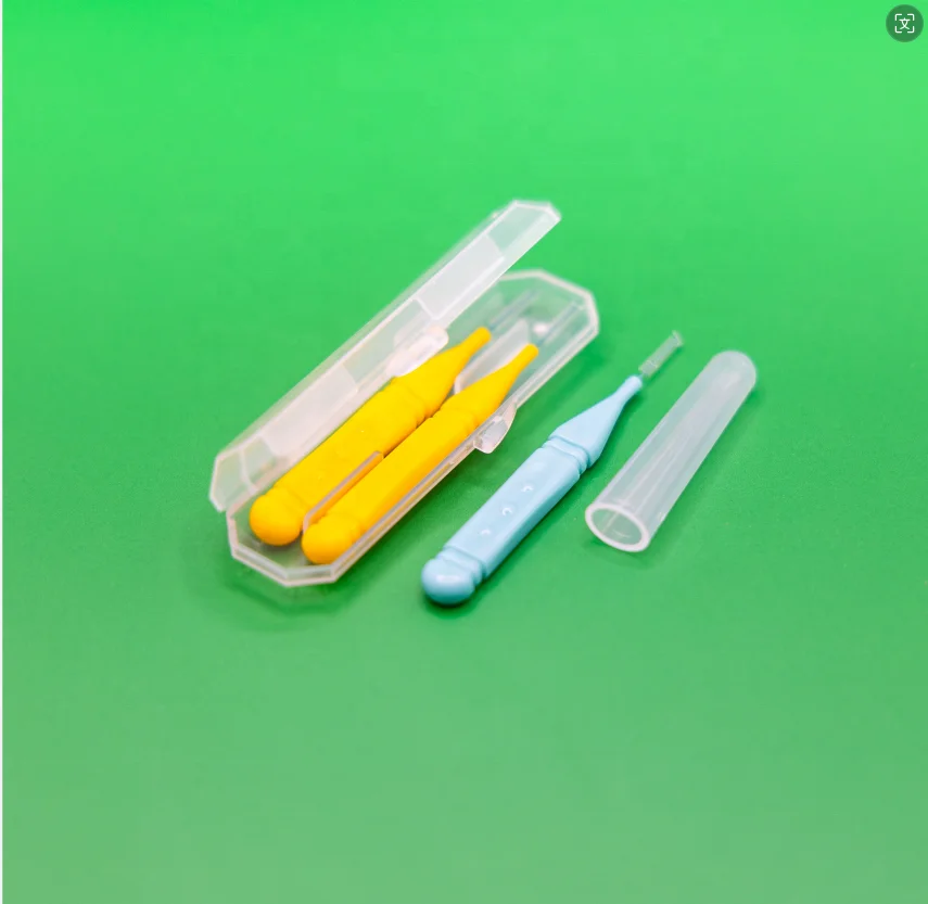 I shape soft handle 14pcs blister card OEM interdental brush with portable box