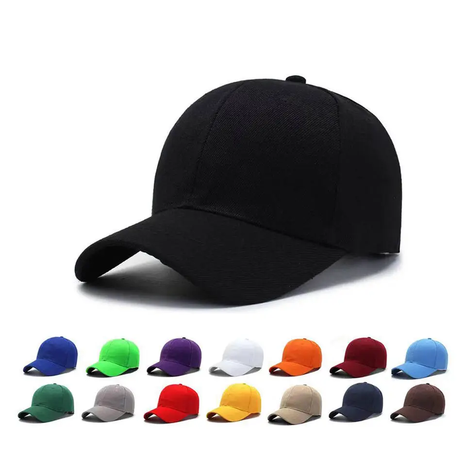 Custom designer brand New adults men Plain Cotton Hats 6 Panel Baseball Cap