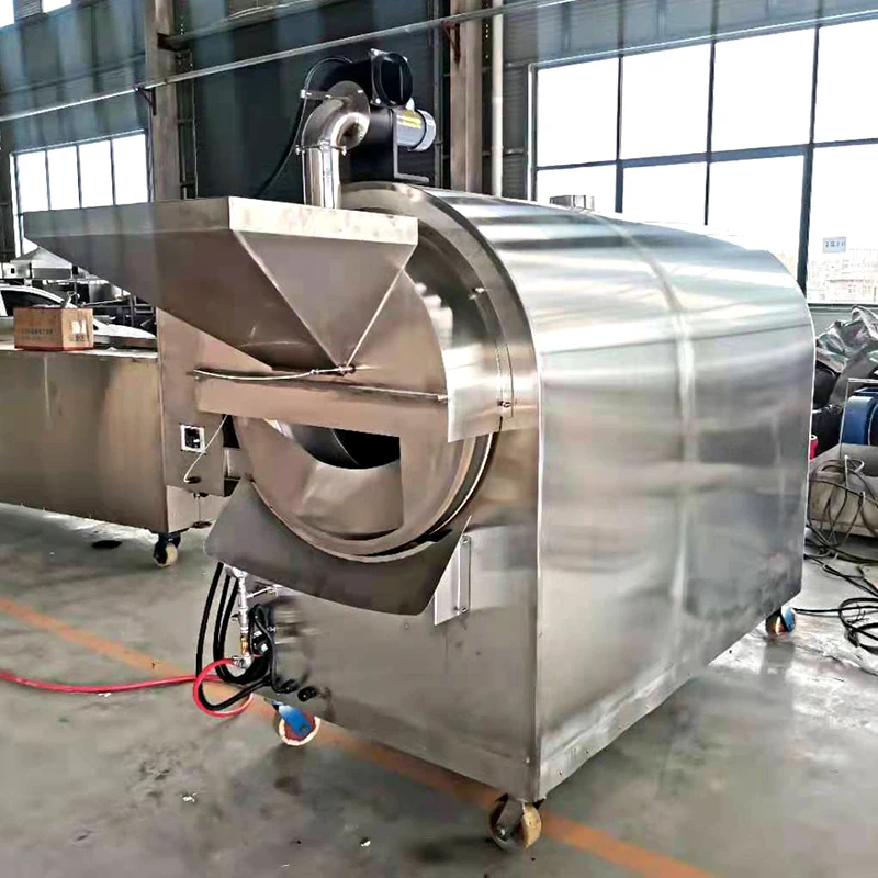 Industrial Peanut Roasting Machine 200kg Nut Roaster for Bakery Use