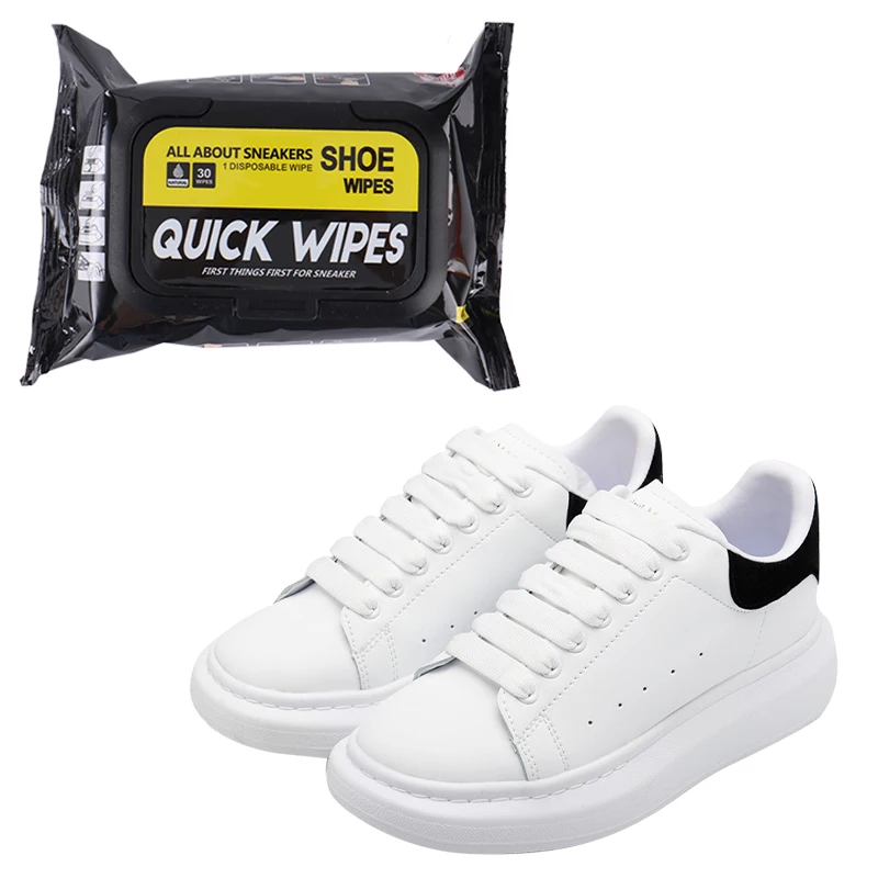 Factory OEM Customization Free Design Flushable Sneakers White Shoes Casual Shoes Leather Shoes Wet Wipes