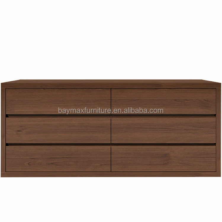 Simple modern bedroom livingroom chest of drawers dressers 6 drawers bedroom furniture