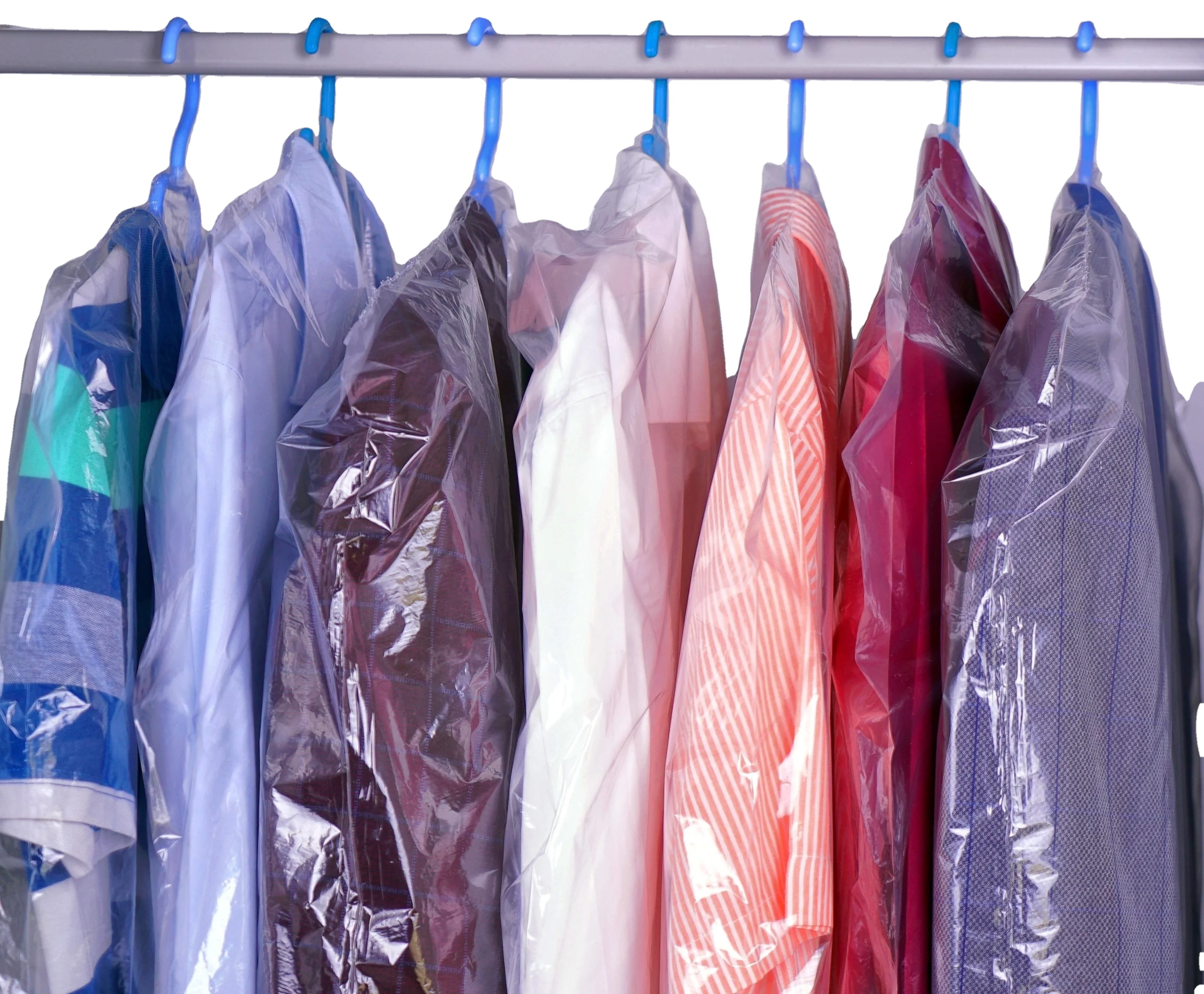 LDPE Plastic Transparent Suit Cover Garment Packaging Bags For Clothes Dry Cleaning Wedding Dresses Laundry Dustproof