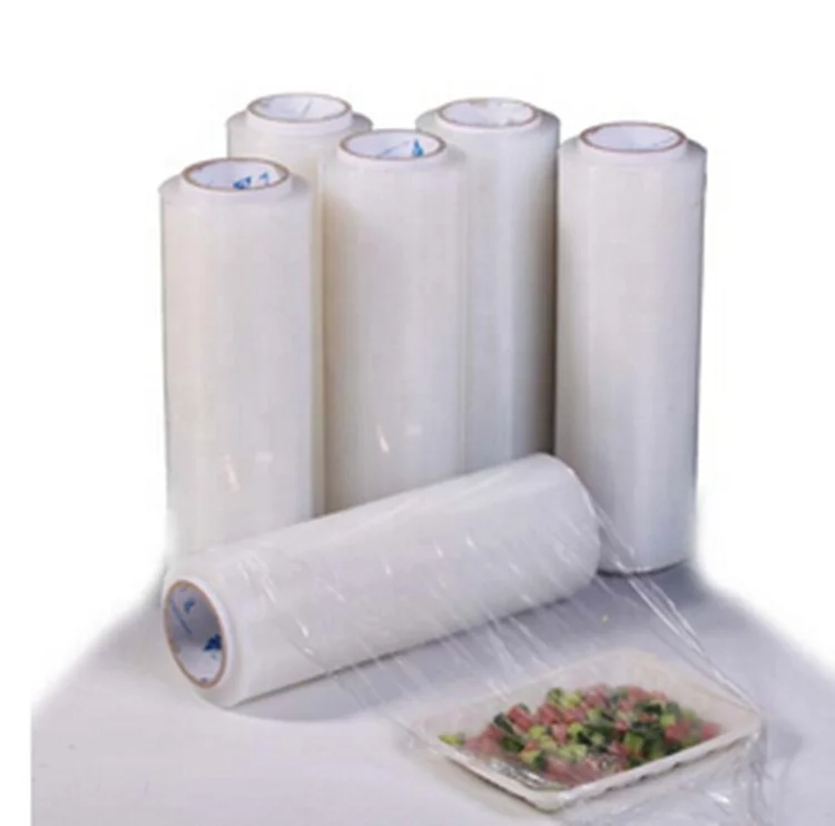 China Supplier Hot Sale Food Grade 9~20 micron Pe pvc Cling Film for Food Wrap