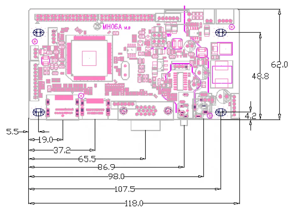 MH06A 2560x1600 QHD LCD 2K controller board and LCD panel AD driver board