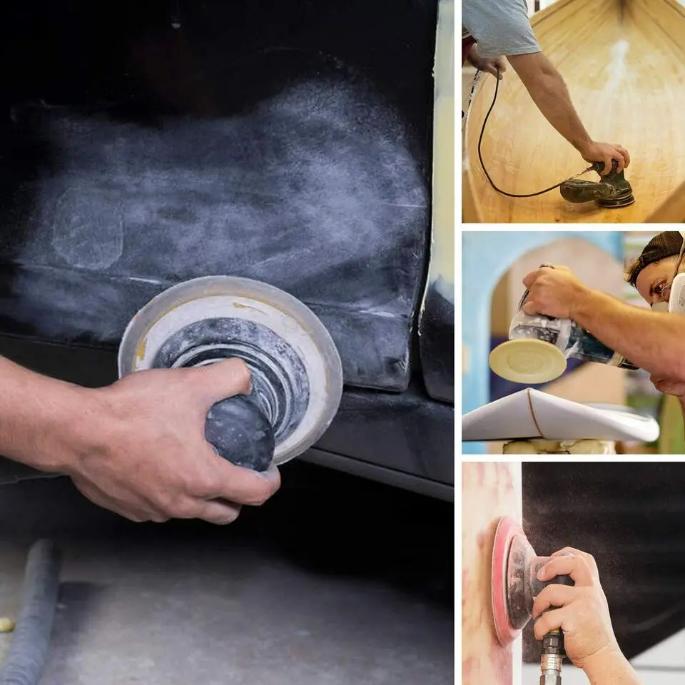 50pcs-set 1500pcs-carton 6-Inch 400 Grit PSA Adhesive Sanding Discs Sticky Back Sandpaper for DA Sander Abrasive Tools