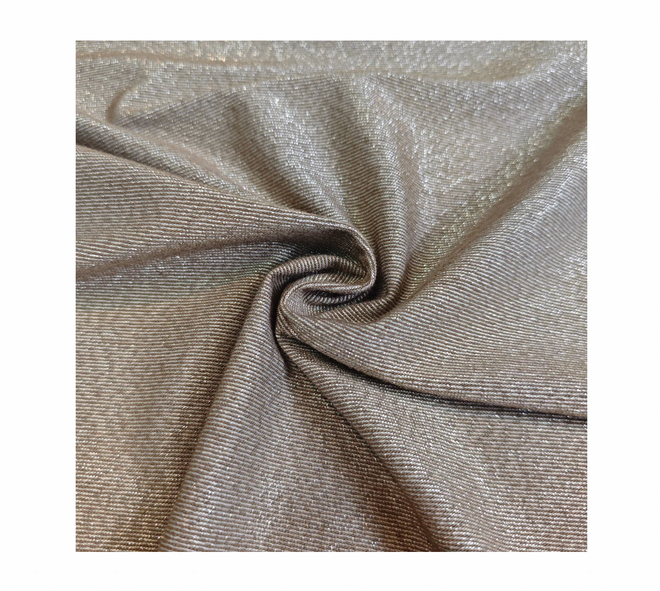 Оптовая продажа на заказ 65% полиэстер 30% люрекс 5% Спандекс Трикотажная металлическая трикотажная полиэфирная ткань для праздничного платья
