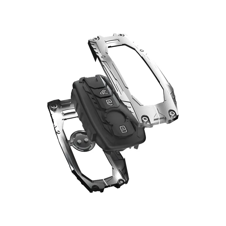 Fit for Mercedes Benz C-class S-class E-class AMG G63 GT coupe EQS 53 car key fob case cover housing with keyring