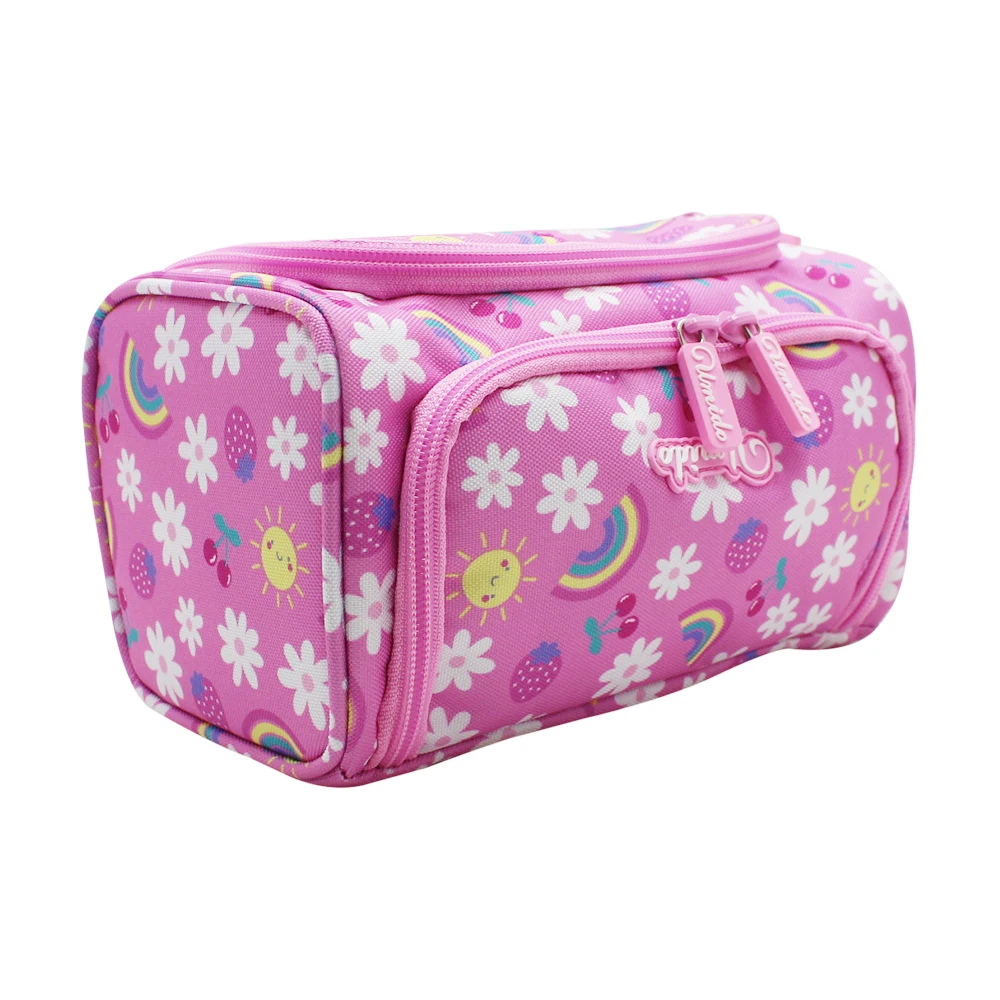 Pink Pencil Pouch Case High Quality School Multilayer Pencil Multifunctional Stationery Box Pencil Case Bags