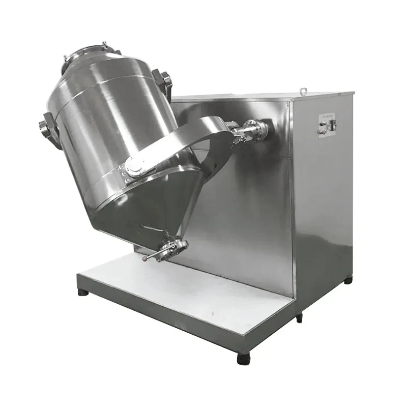 Automatic Chemical 3d mixing machine 3d powder mixer lab dry powder blender tumbler three-dimensional mixer