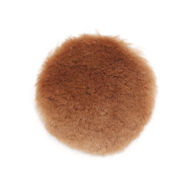 Pure Australian Factory Lamb Wool Polishing Pad 2023 Colorful Hongjie Wool Buffing Disc Car Polishing Wool Pads