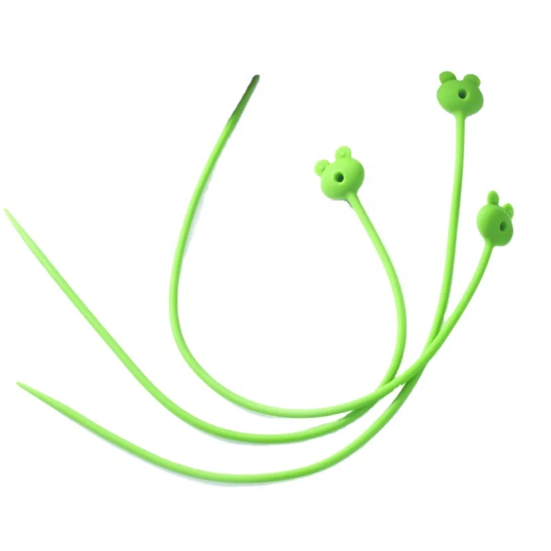 Round Colored Green Shenzhen Adjustable Kitchen Flexible Soft Food Grade Silicon Holder Cord Strap Silicone Rope For Lunchbox