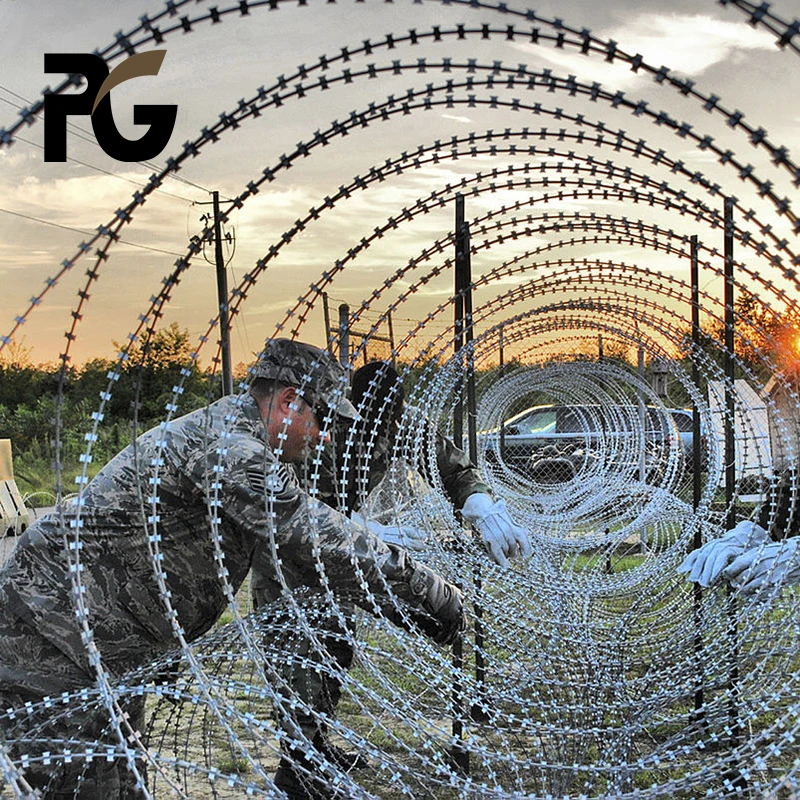Cbt 65 Razor Galvan Blade Fencing Wire Barbed Concertina Wire