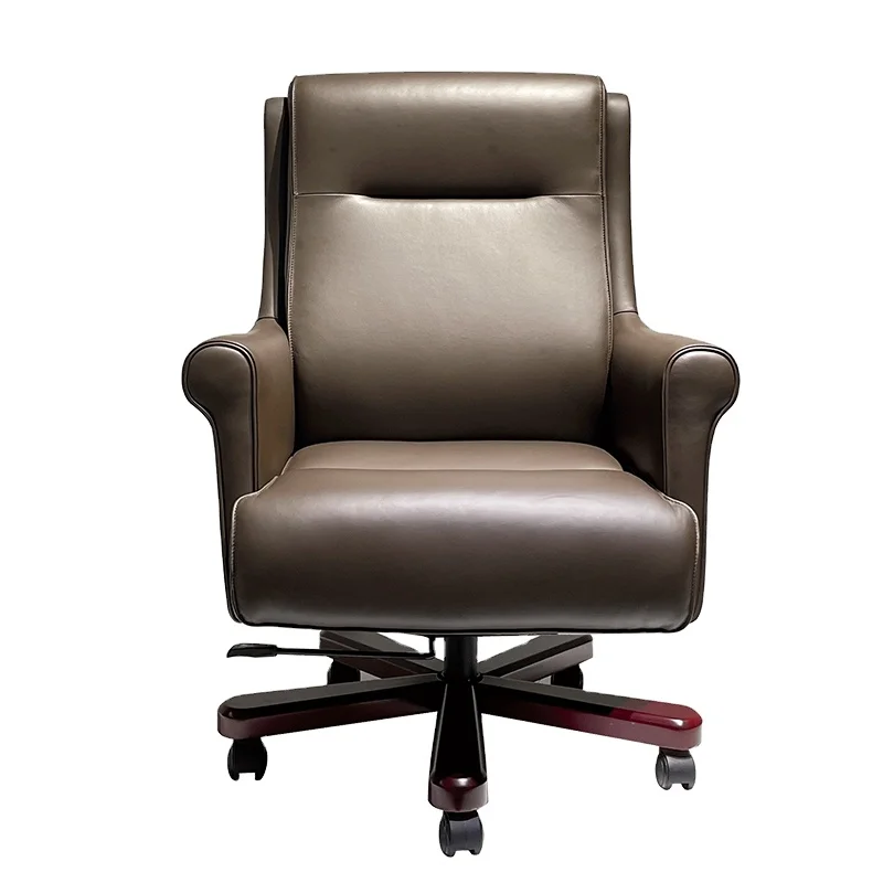Hot Sale Middle Back Design Luxury Pu Boss Chair Leather Executive Office Chair With Armrest