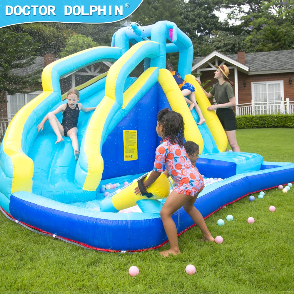 Doctor Dolphin children commercial kids slide Jumping bounce house bouncer castles inflatable bouncy castle