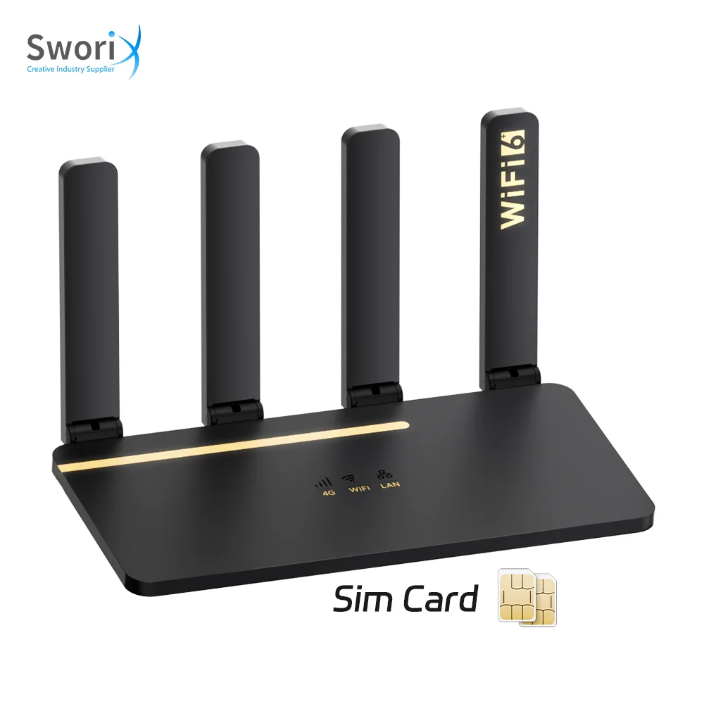 Sworix домашний Wi-Fi Sim-карта беспроводной 4G Lte маршрутизатор Cat4 Cpe модем для дома