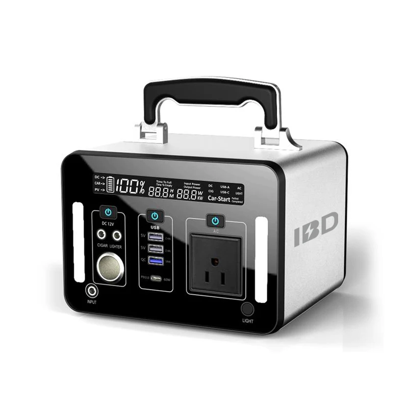 IBD 2021 Emergency Power Station 270000Mah 1000 Watt Portable Battery Power Station With Chargers