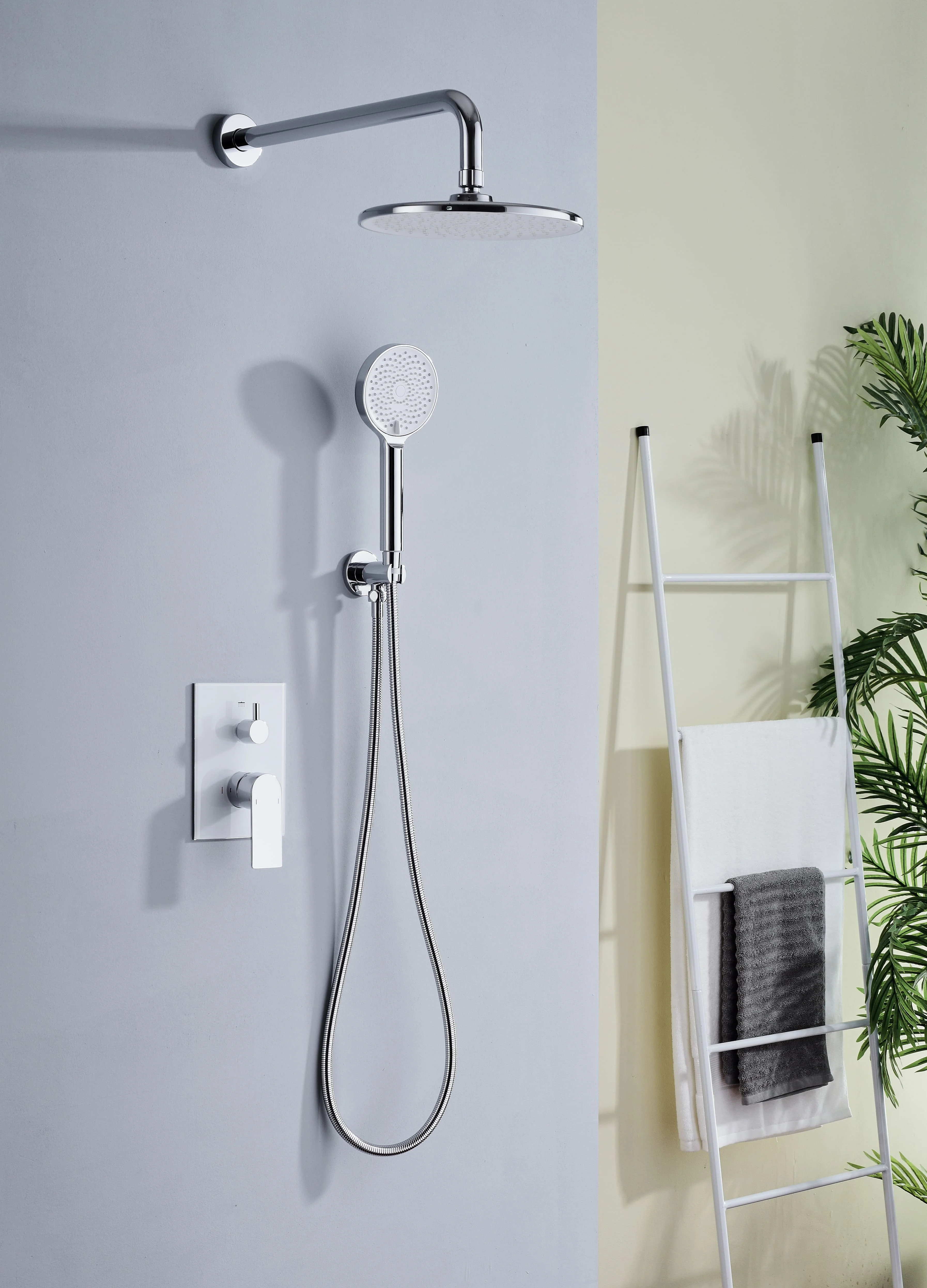 SANIPRO Stainless Steel Wall Mounted Hotel Bathroom Shower Set