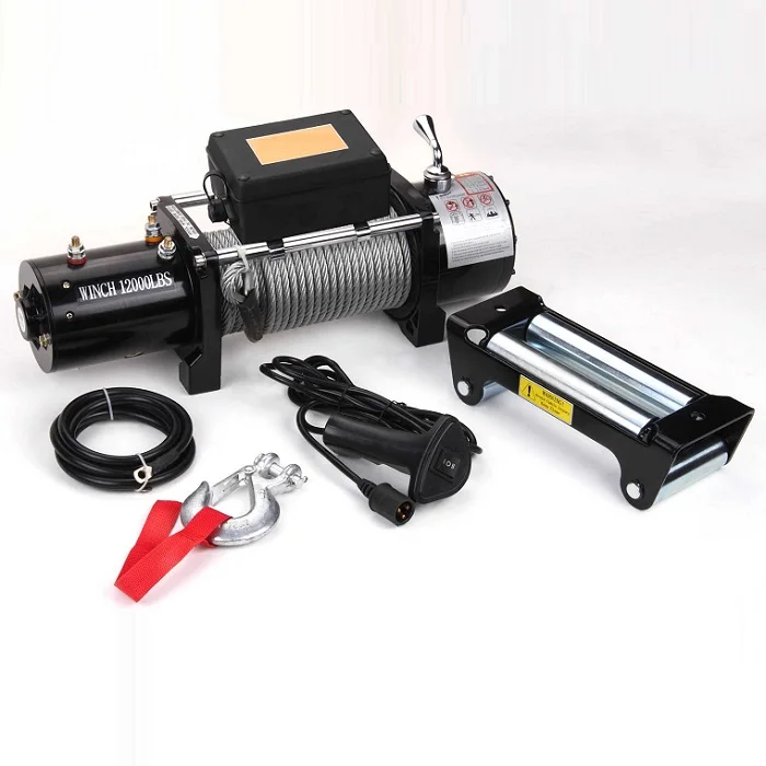 Custom pure copper motor 750lbs 1000lbs 2000lbs 6000lbs 10000lbs portable mini electric winch