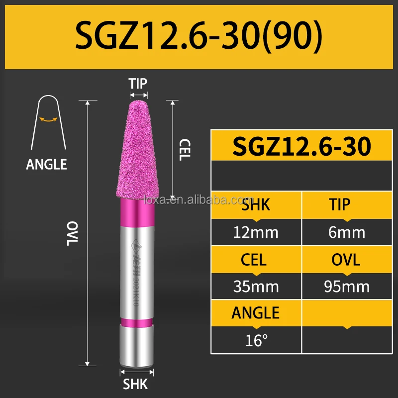 High Quality Marble CNC Router Bits Granite Carving Diamond Tip Engraving Tools For Stone Relief/Statue/Sculpture