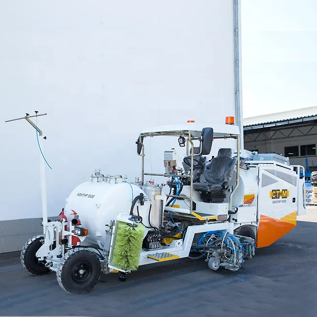 KONTUR 1500H Self-Propelled Module Cold Plastic Paint Glass Beads Road Line Marking Machine