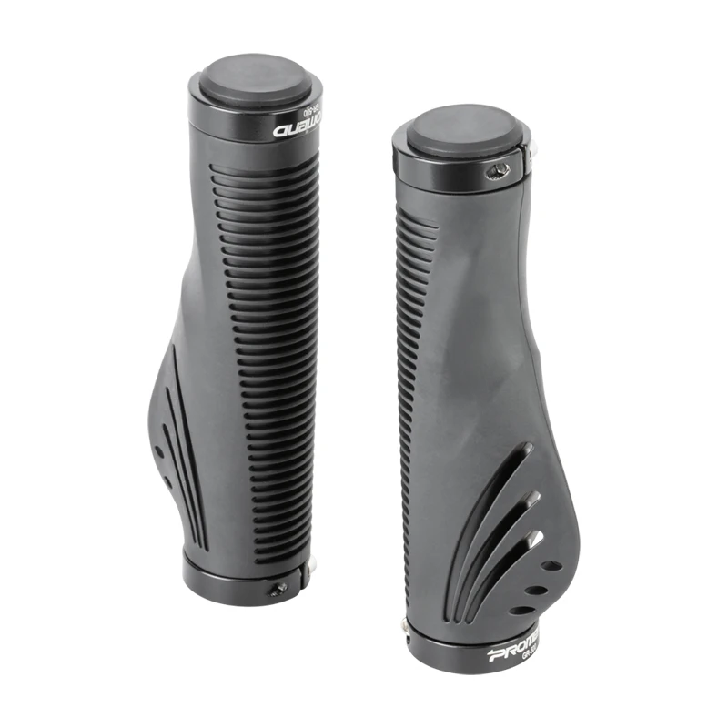 Promend Anti-Slip Hollow Mountain Bike Handlebar Grips TPR Rubber Locking Ergonomics Comfortable Bmx Bicycle Grips
