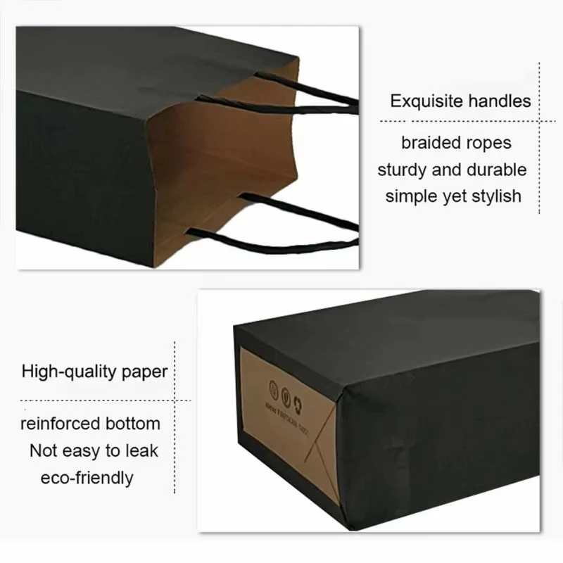 Sourcing agent Custom design your own logo restaurant delivery takeout kraft paper bag packaging carry food paper bag