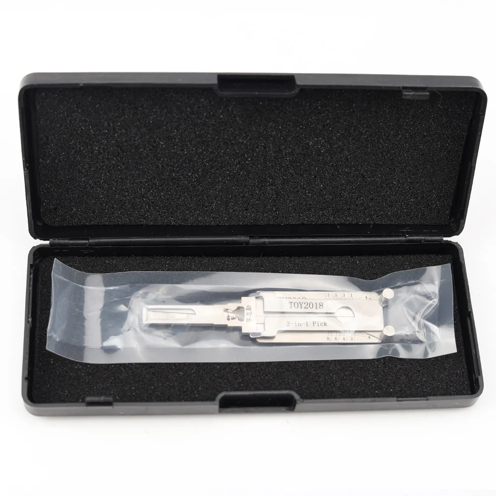 LISHI TOY2018 Locksmith Car Door Auto lockpicking Decoder Tools apply to 2018 Toyota LISHI Tools TOY2018(8-CUT) 2 in 1 Pick