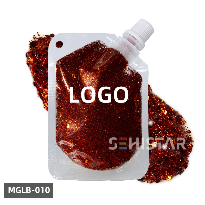 Eyeshadow Glitter Gel Single Packaging Box 8 Colors Pigmented Chameleon Glitter Eye Shadow Makeup Private Label Customized Wet