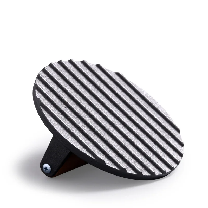 Non-stick cast iron Round and Square Iron Hamburger Bacon Meat Crusher Kit Hamburger Crusher with wooden handle