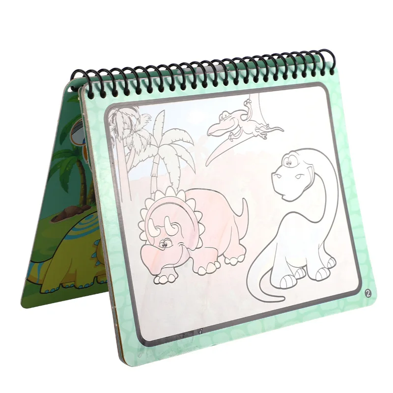 Custom Drawing Book Toys Gouache Graffiti Writing Painting Book Set Coloring Puzzle Light Watercolor Painting Set For Kids