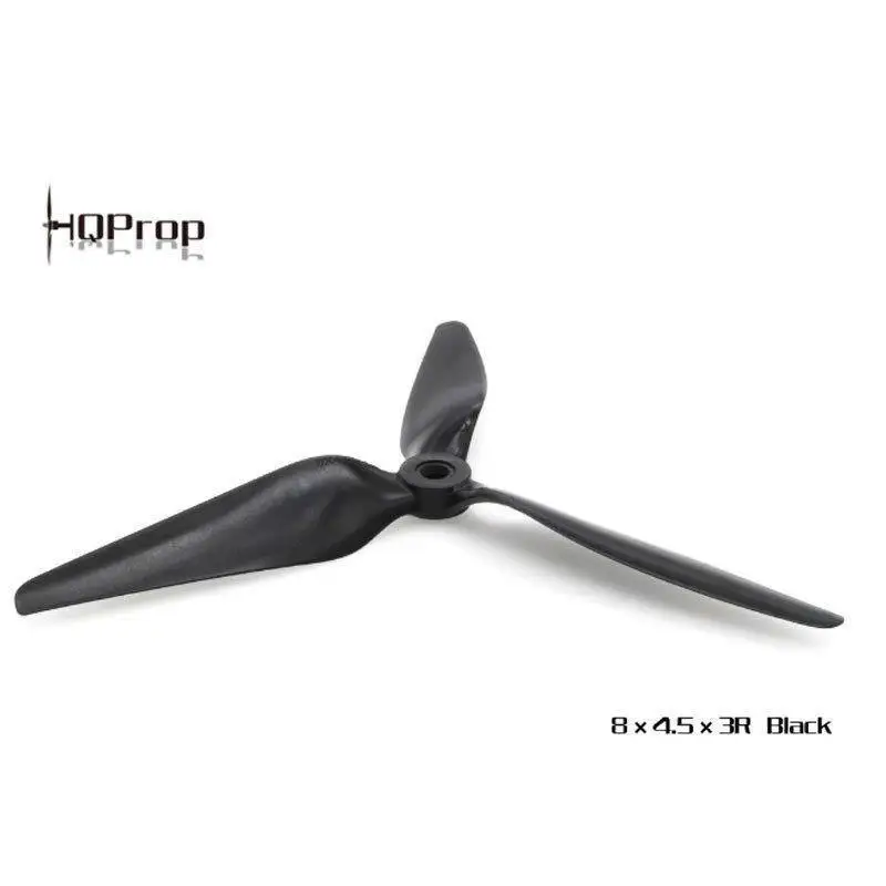 HQProp 8X4.5X3 8-дюймовый 3-лопастной (2CW + 2CCW) нейлоновый Пропеллер из черного стекловолокна для дрона RC Multirotor macrod Quad Cinelifter