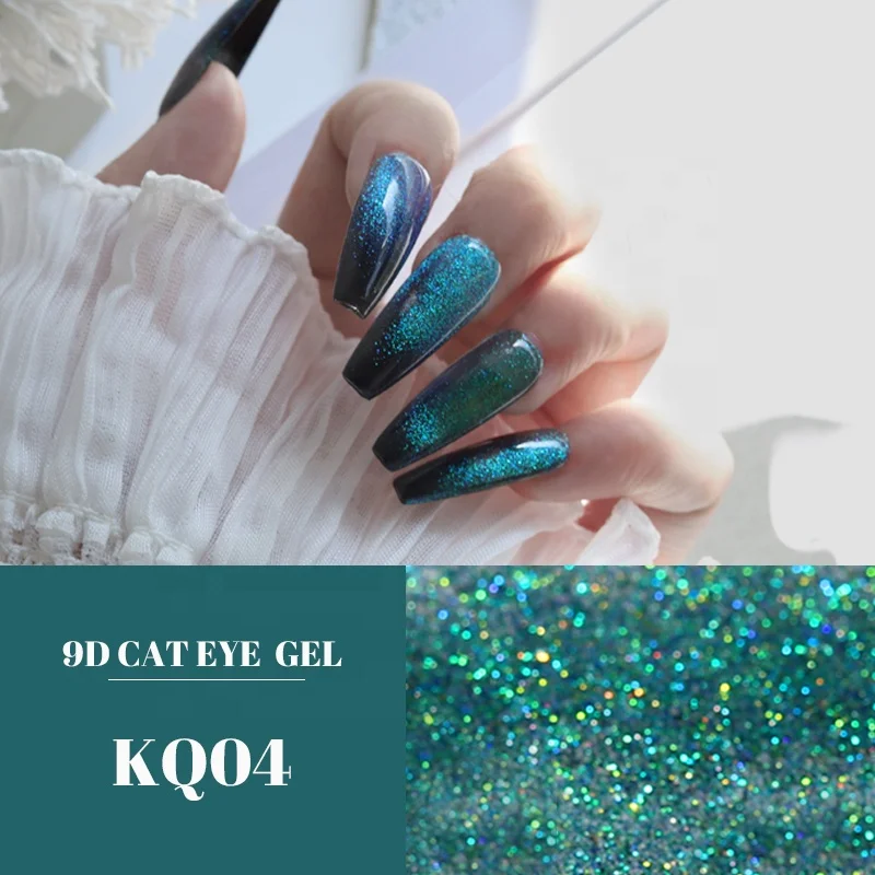 9D Cat Eye Gel Nail Polish Chameleon Wholesale Private Label 8g Magnetic Gel Auroras Snowlight Cat Eye Gel For Nail Design