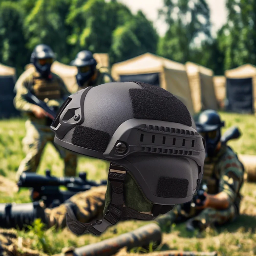 Bestselling Outdoor Sports Helmet MICH 2000 3mm ABS Plastic Adjustable ACH Tactical Helmet with Ear Protection Front NVG