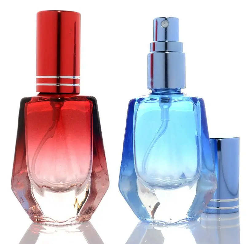 Private label 10ml refillable perfume bottle Empty red perfume glass bottle with packaging