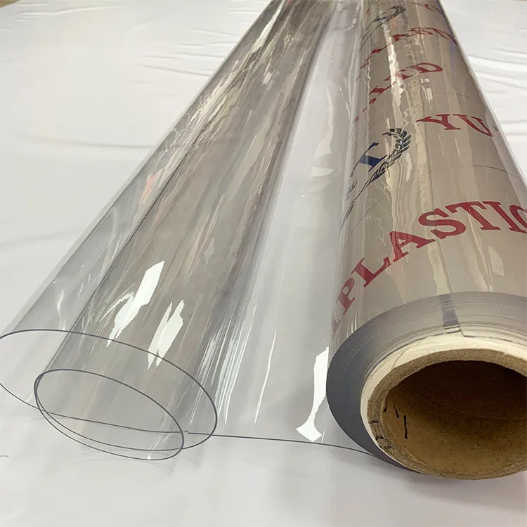 Glitter Transparent PVC Plastic Film for Making Cosmetic Bag/Decoration/Raincoat PVC Plastic super clear Film
