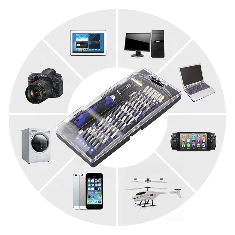 Portable Bag 80 pcs Fix For iphone Watch Laptop Cell Phone Repair Kit Screwdrivers Set Mobile Repair Tools