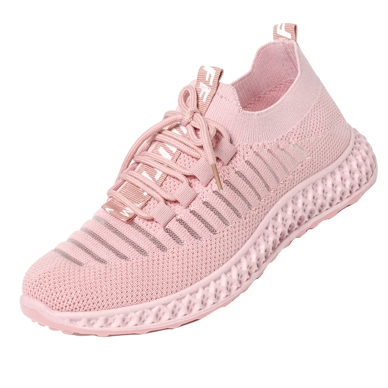 New Flying Woven Shoes Zapatillas deportivas transpirables de punto Zapatillas de marea para mujer