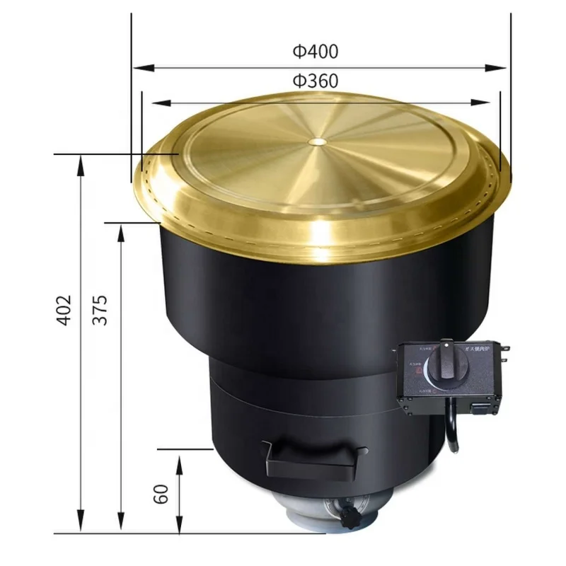 modi commercial smokeless built in japanese korean infrared tabletop gas bbq barbeque grill stove for restaurant