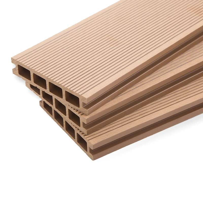 Outdoor Wood Plastic Flooring Terrace Antiseptic Wood Patio Fence Wooden Decoration Waterproof Wpc Flooring