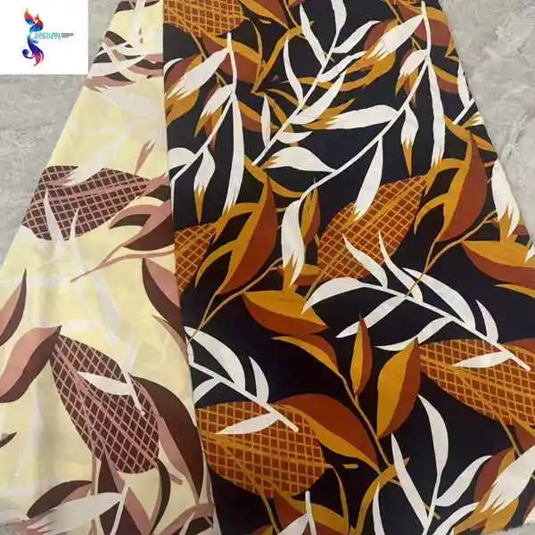Hot selling wholesale polyester 4 ways stretch print stock fabric