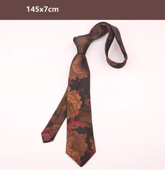 Мужские модные аксессуары цветочный галстук на заказ жаккардовый Цветочный Тонкий галстук узкий галстук для мужчин